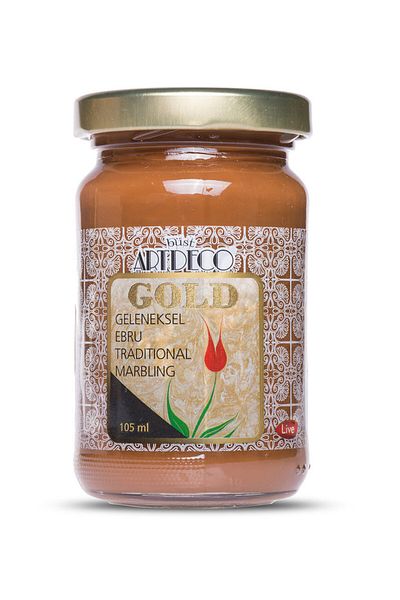 Artdeco Gold Traditional Marbling Paint Brown