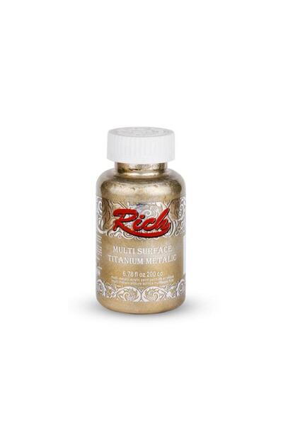 Rich Multi Surface Titanium Metalic Akrilik Boya 200cc N:2512 Bal Köpüğü