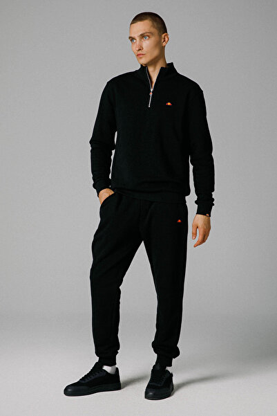 Ellesse Ανδρικό μπουφάν με μισό φερμουάρ EM465-BK