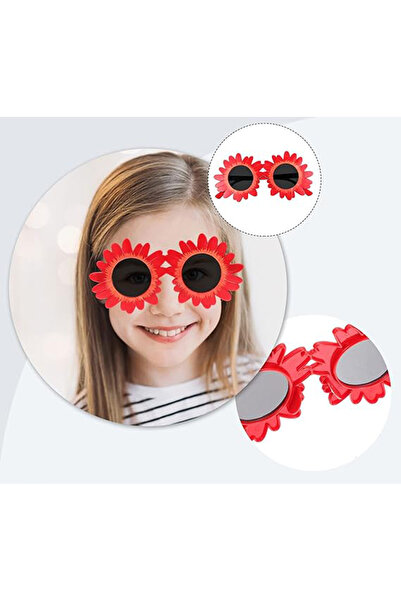 NW NessiWorld نظارات حفلات على شكل زهرة الأقحوان باللون الأحمر من نيسا وورلد ...