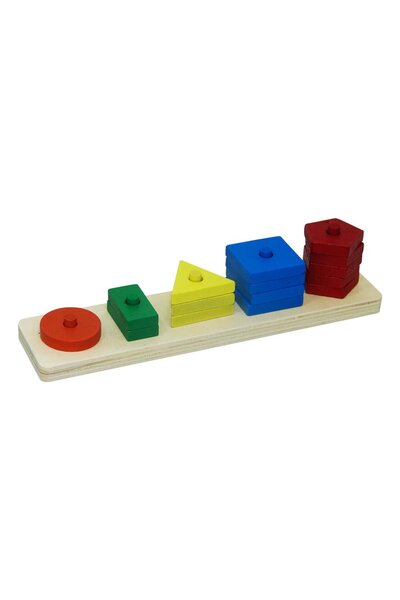 TOYFEST Boxed Wooden Geometric Shapes