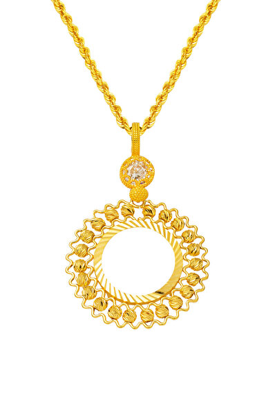 Bilezikci Bilezikçi Tasarımlı 14 Ayar Çeyrek Altınlık Kolye