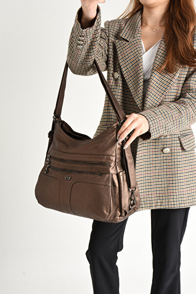 Baginn Мийка Штучна шкіра Жіноча сумка через плече Функціональна сумка 25*35 ...