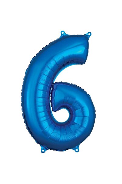 Adana Pasta Malzemeleri 6 Blue 34 Inch Foil Balloons