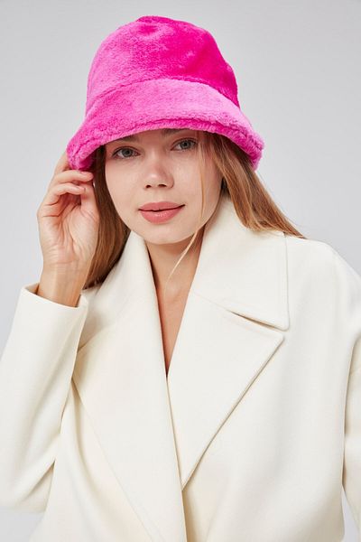 derikem Plush Bucket Women's Fisherman's Hat Soft and Furry Women's Hat