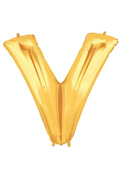 Adana Pasta Malzemeleri V gold foil balloon 32 inch