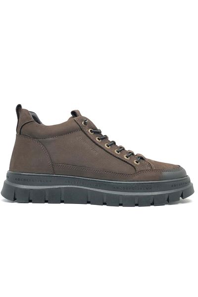 Hammer Jack Alfy 102-24867-M Δερμάτινες Casual Ανδρικές Μπότες - Καφέ