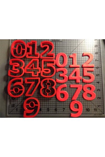 Adana Pasta Malzemeleri Verdana Bold Sayi Rakam Cutting Set Medium Size