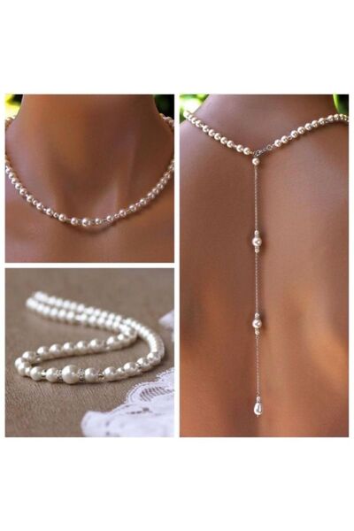 dalya Gerçek Mayork Incili Sırt Kolyesi