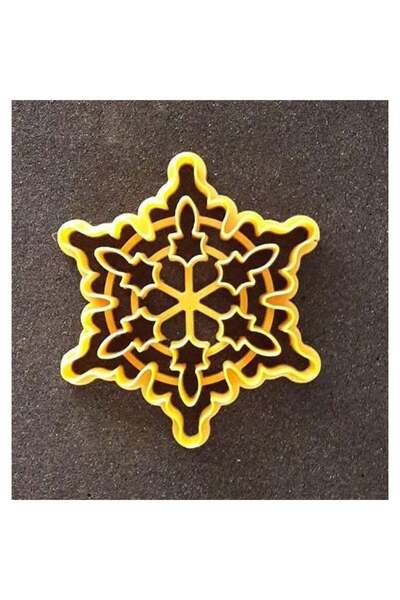 Adana Pasta Malzemeleri أداة تقطيع الكوكيز على شكل ندفة الثلج - موديل العام ا...