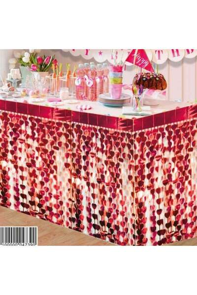 Adana Pasta Malzemeleri Επιτραπέζια φούστα Καρδιά Κόκκινη