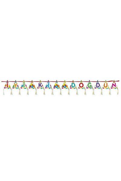 Generic Brand Balonevi Thb5930 Balonevi، قوس قزح، لافتة مخروطية لعيد ميلاد سعيد