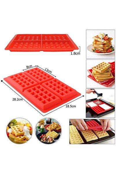 Adana Pasta Malzemeleri SİLİKON WAFFLE PİŞİRME KALIBI BT51060