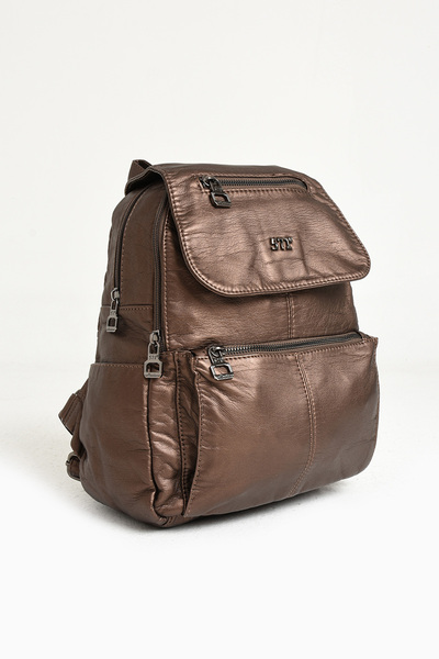 Baginn Y.S.Leather Women's Backpack - Daily Use, Ideal 30*25 Cm, Multi-Pocket Faux Leather