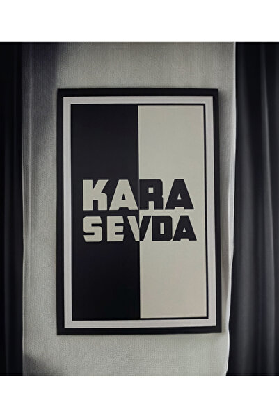 Kara sevda ahşap poster