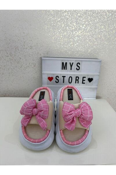 Akınal Bella Kurdele Pembe Yeni Gelin Terliği Çeyizlik Terlik Ev Terliği