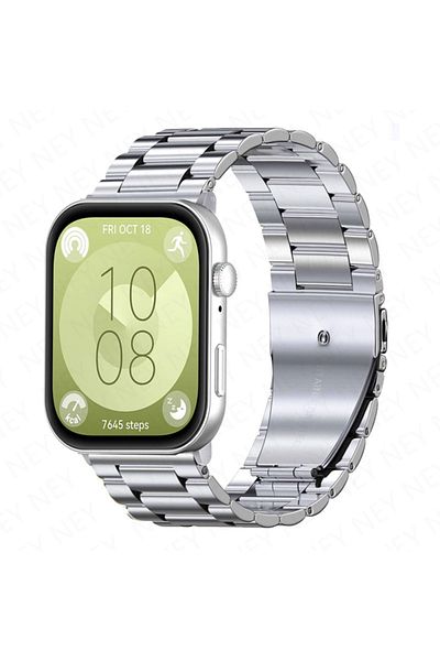 İncisoft ساعة Huawei Watch Fit 3 / Fit 4 / Fit 4 Pro المتوافقة مع سوار معدني من الفولاذ المقاوم للصدأ