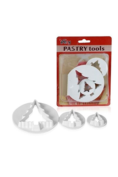 Adana Pasta Malzemeleri Yt2538 Set de tăietoare de brazi, 3 bucăți, de Crăciun