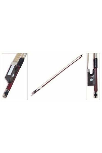 VALENCIA Vbw10014 - 1/4 Violin Bow, Octagonal Section, Silver Wire Wrap