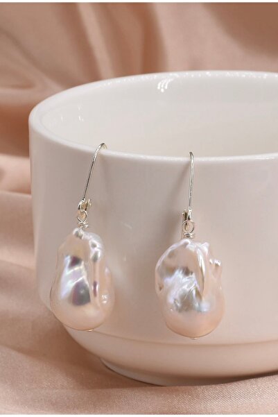 babel Gerçek Barok İnci Küpe