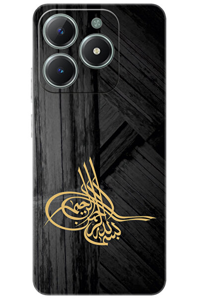 realme C61 (RMX3930) Uyumlu Kılıf Desen Baskılı Silikon Tuğra Tasarım STK:374...