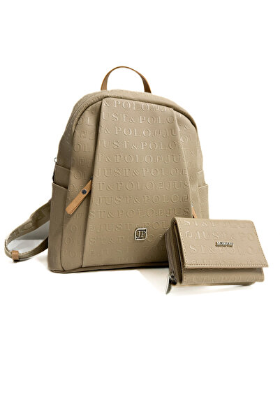 Just Polo حقيبة ظهر نسائية ومحفظة للموسم الجديد - حجم كبير 6011mh