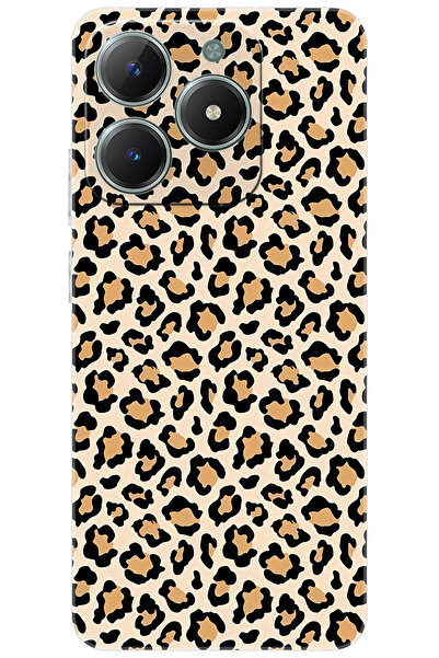 realme C61 (RMX3930) Kılıf Desen Baskılı Silikon Leopar Desen STK:743 CP-VIfu60B