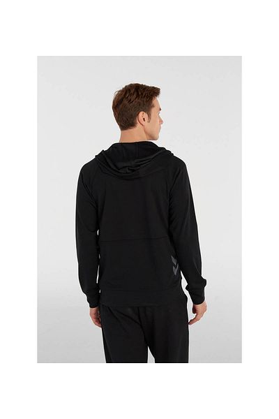 hummel Μαύρο ανδρικό μπουφάν - 922230 -2001 Hml Evon Zip Hoodie