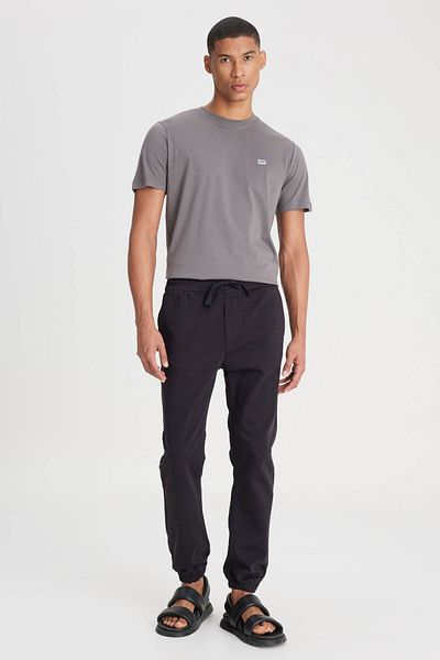 Lee Παντελόνι Jogger με λεπτή εφαρμογή, κανονική μέση, στενό πόδι Anthracite