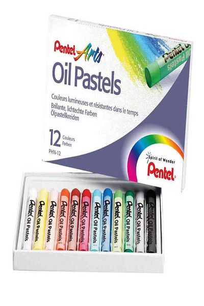 GPTURKGRUP Pentel 12 Colors Pastel Paint Phn12