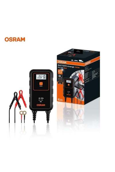 Osram 6v-12v Şarj Redresörü (AKÜ ŞARJ CİHAZI) Otomatik 6 A (6V-3 A / 12V-6 A)