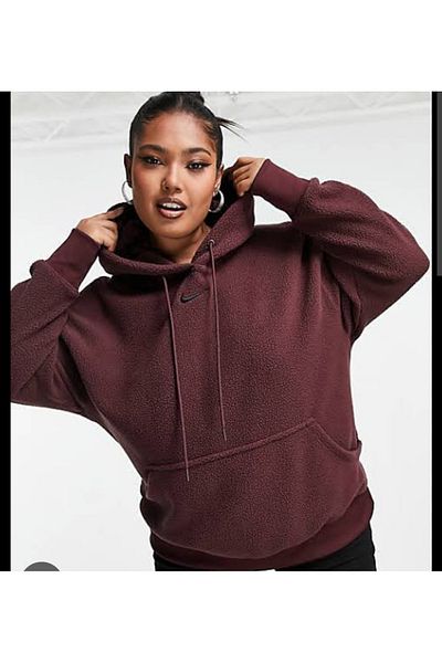 Burgundy nike sweatsuit womens top
