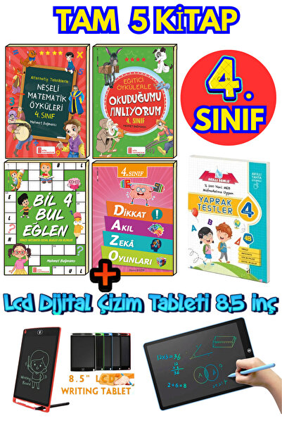 Ata Yayıncılık Ata 4.sınıf Neşeli Matematik-bil Bul Eğlen-dikkat Zeka-okuduğu...