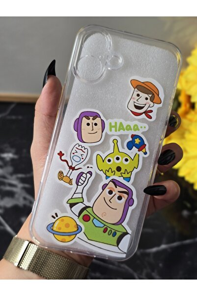 SUPER FRAME Iphone 16 PLUS Uyumlu Baskılı Şeffaf Telefon Kılıfı