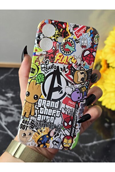 SUPER FRAME Iphone 16 PLUS Uyumlu Baskılı Şeffaf Telefon Kılıfı