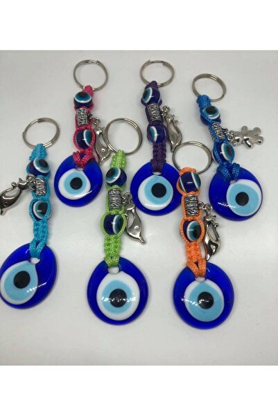 Hasyılmaz Evil Eye Beaded Keychain - Colorful String Evil Eye Beaded Keychain