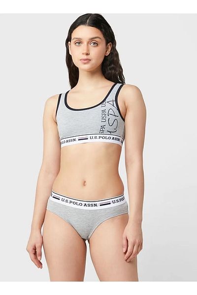 U.S. Polo Assn. Uspa Nova Women's Bustier and Shorts Set - Mer.6.6.D.E.D.92.Us.2.P5.L/5