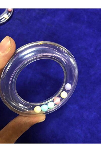 Hasyılmaz Şeffaf Plastik Bebek Çıngırak 80mm - Bebe Çıngırağı