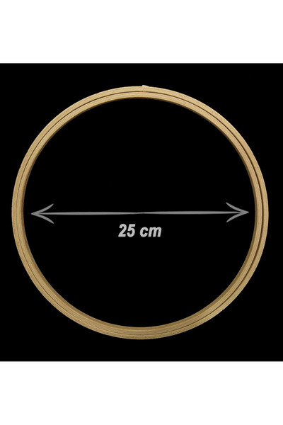 Şirin Kasnak 8 حلقات خشبية لطيفة بدون براغي - 25 سم