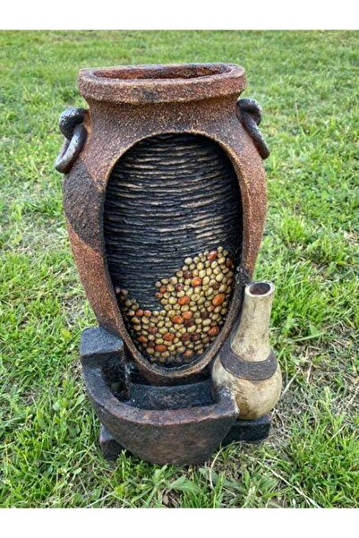 Hasyılmaz Ledli Kırık Vazo Görünümlü Dekoratif Şelale 35x17x14cm DW72125 - Ma...