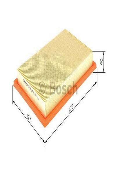 Bosch Air Filter Mercedes C 300 4Matic 9/2014 - 7/2018 180 (Kw) 205