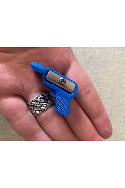 Hasyılmaz Vintage Pistol Type Pencil Sharpener 1 Piece - Groceries Collection Pencil Sharpener 1980s