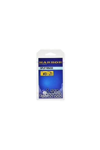 HARBOR Split Rings No:3 - 25 Pair Pieces