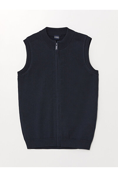 LC Waikiki Lcwk Dik Yaka Basic Erkek Çocuk Triko Yelek