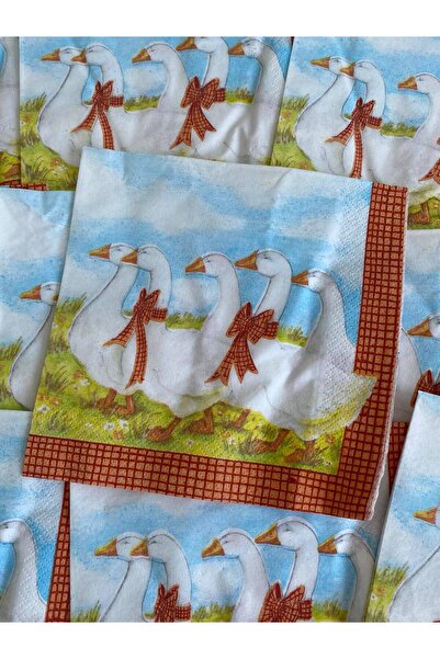 Hasyılmaz Herlitz Decor Ördek Desenli Kağıt Peçete 20li 33x33cm