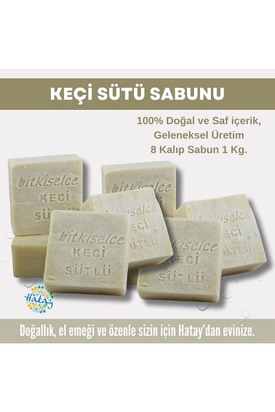 bitkiselce Goat Milk Soap with Pure and Natural Ingredients 950 Gr (8 Molds)