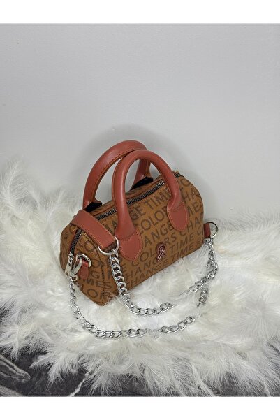 CemreBoutique GEST *حقيبة يد صغيرة الحجم مع تفاصيل حزام حديدي