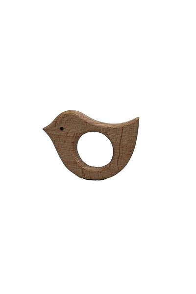 Hasyılmaz Natural Wood - Bird Figure Teether