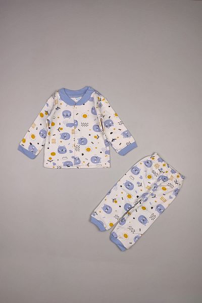 Peki Baby Buy 5 Pay 4 Cotton Soft Full Slips Cat Theme Pattern Print Front Fence Pajamas Set 14875