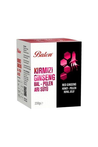 Balen Bal & Polen & Ginseng & Arı Sütü Karışımı 230 G